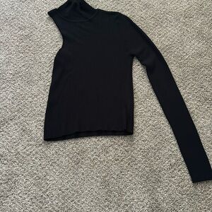 Black one sleeve top